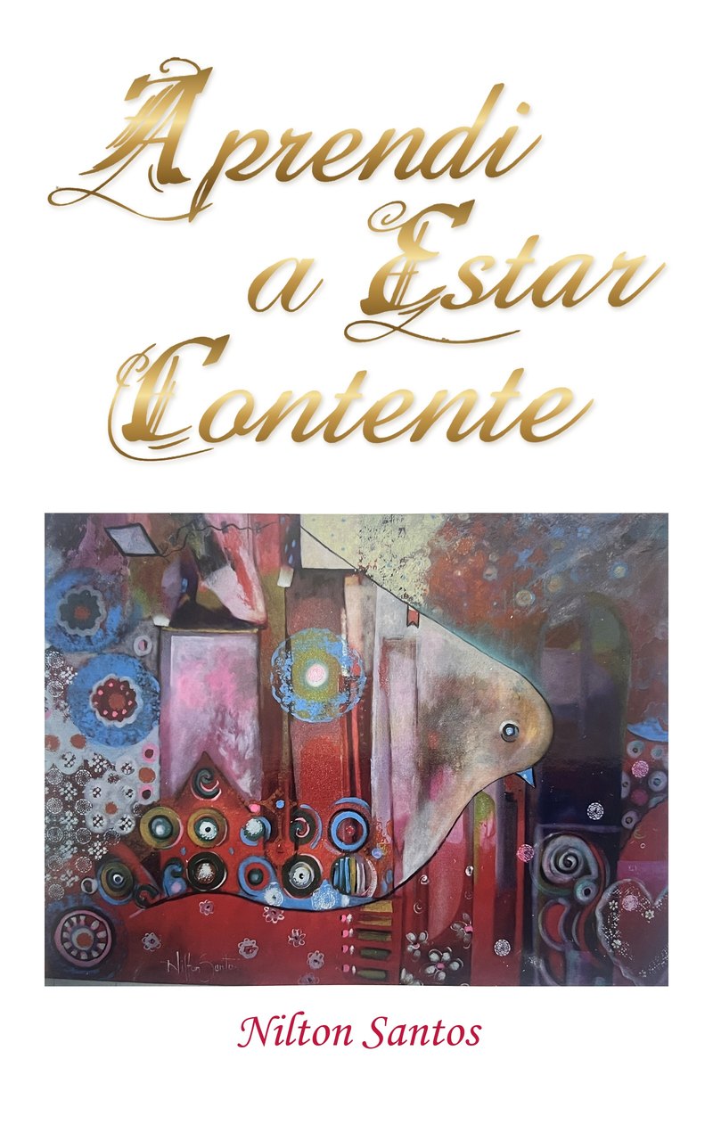 Capa de Aprendi a Estar Contente, de Nilton Santos